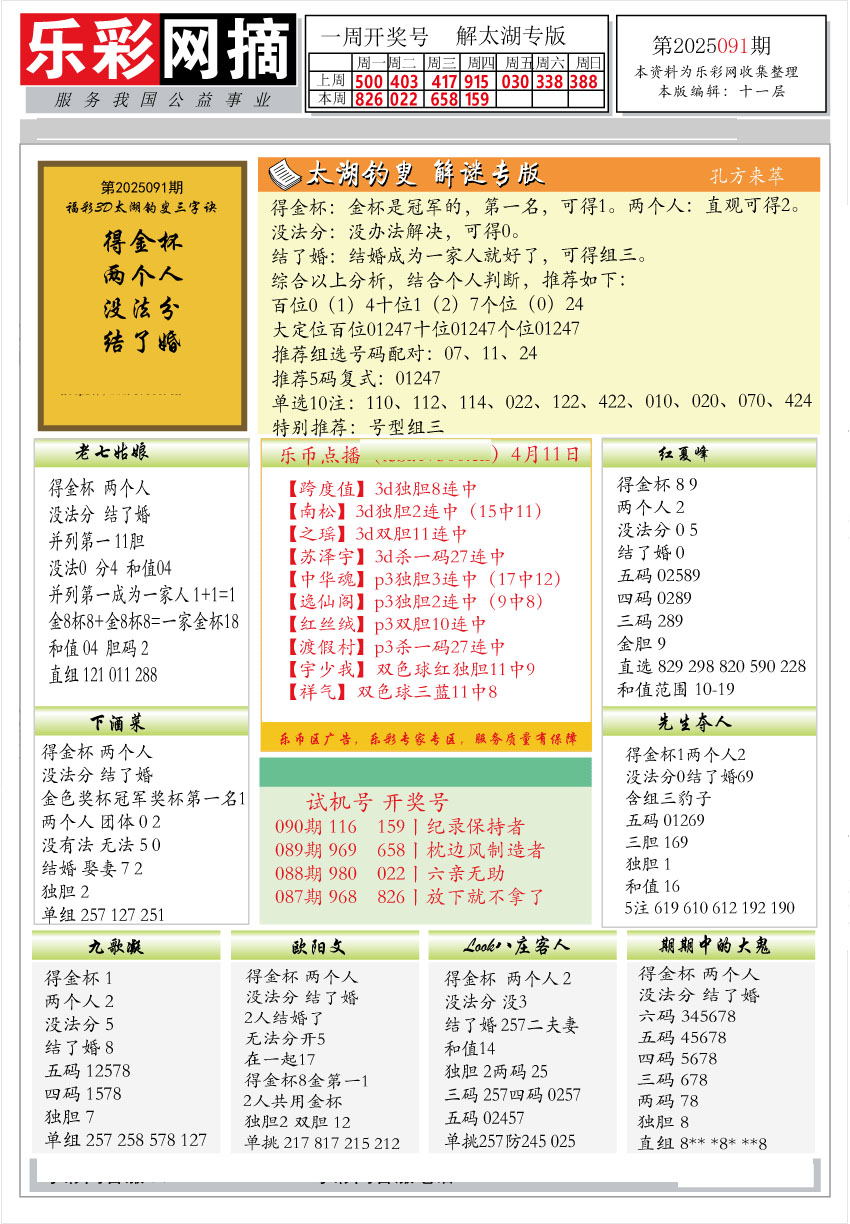 乐彩网摘3