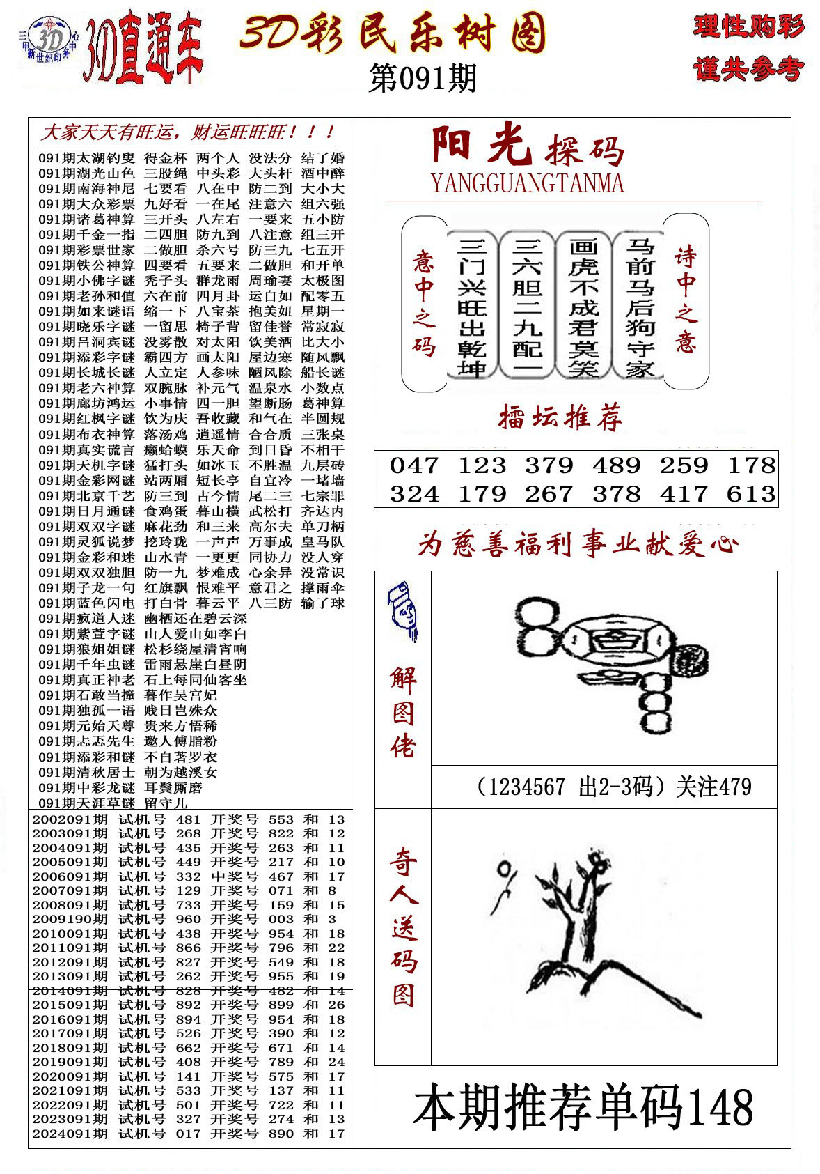 3D彩民乐树图